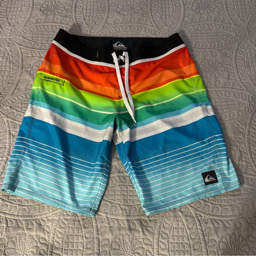 Quiksilver Multicolor Striped Swim Shorts